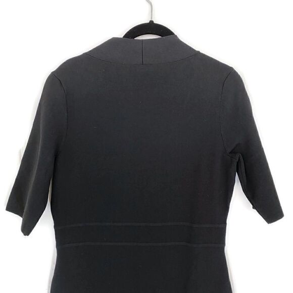 Ann Taylor Factory Black V-Neck Dress Small - Picture 4 of 6
